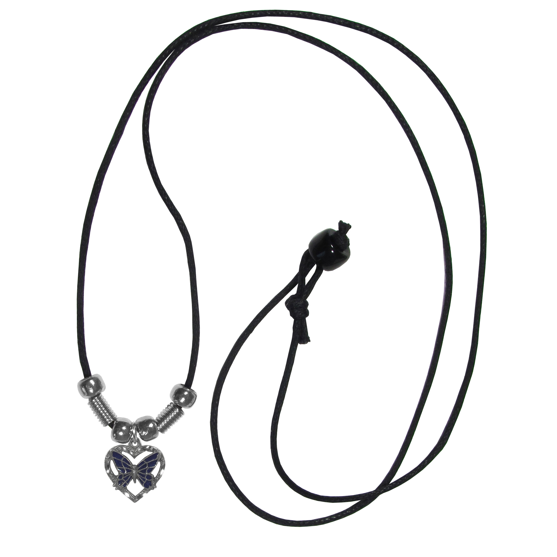 Butterfly in Heart Adjustable Cord Necklace